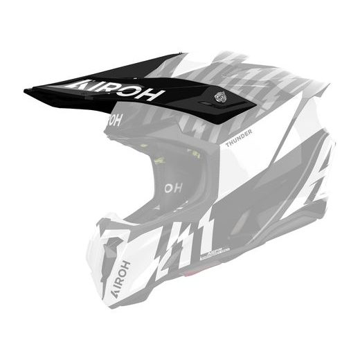 KŠILT PRO PŘILBU TWIST 3, AIROH (THUNDER - ČERNO BÍLÝ LESKLÝ)