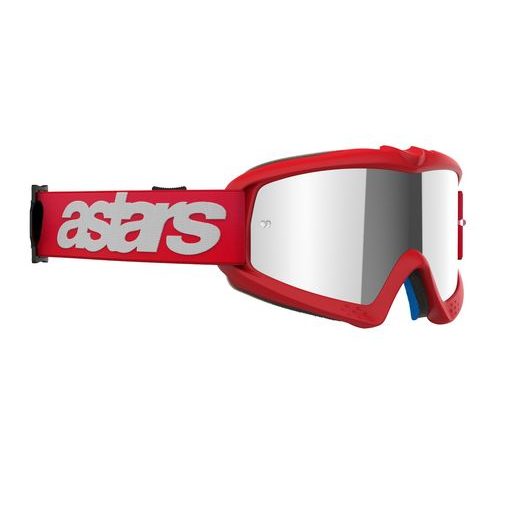 ALPINESTARS VISION YOUTH BLAZE – DETSKÉ MOTOKROSOVÉ OKULIARE NA MX A ENDURO (ČERVENÁ, ZRKADLOVÉ STRIEBORNÉ PLEXI) 2025