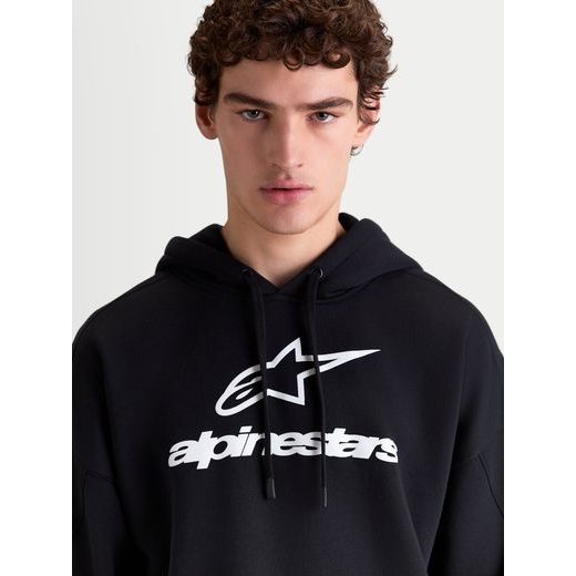ALPINESTARS PRELUDE OVERSIZED HOODIE – VOĽNOČASOVÁ MOTO MIKINA (ČIERNA)