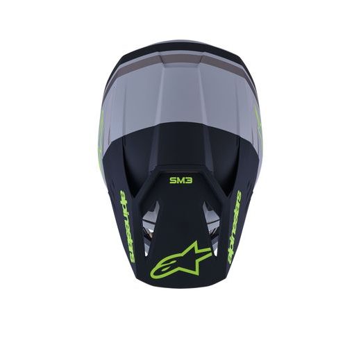 PRILBA S-M3 RADIUM, ALPINESTARS (ŠEDÁ MAT/ŽLUTÁ FLUO/ČERNÁ) 2026