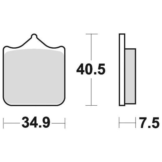 BRZDOVÉ DOŠTIČKY, BRAKING (SEMI METALICKÁ ZMES CM66) 2 KS V BALENÍ