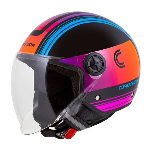 PŘILBA HANDY METROPOLIS, CASSIDA (ČERNÁ/TYRKYSOVÁ/GRADIENT) 2023