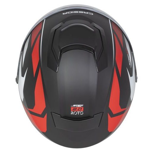 PRILBA JET TECH 2.0 ROTO, CASSIDA (ČIERNA MATNÁ/ČERVENÁ/BÍLÁ) 2025