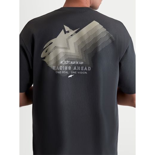 ALPINESTARS GHOST OVERSIZED CSF – VOĽNOČASOVÉ MOTO TRIČKO (TMAVO SIVÁ)