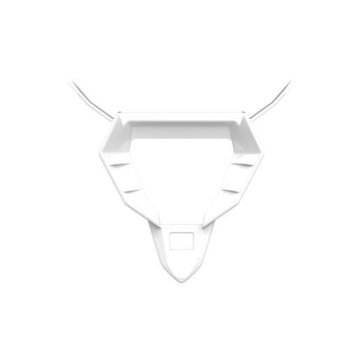 ZÁKLAD (RÁM) BRADOVÉ VENTILACE PRO PŘILBU TWIST 3, AIROH (BÍLÝ LESKLÝ)