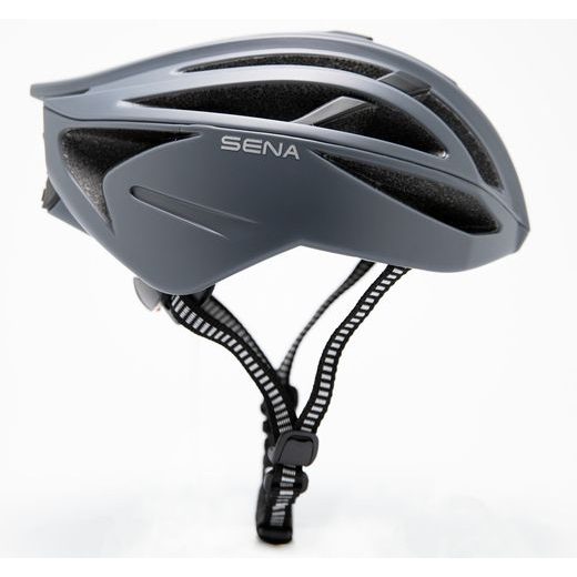 CYKLO PRILBA S HEADSETOM R2, SENA (MATNÁ SIVÁ)