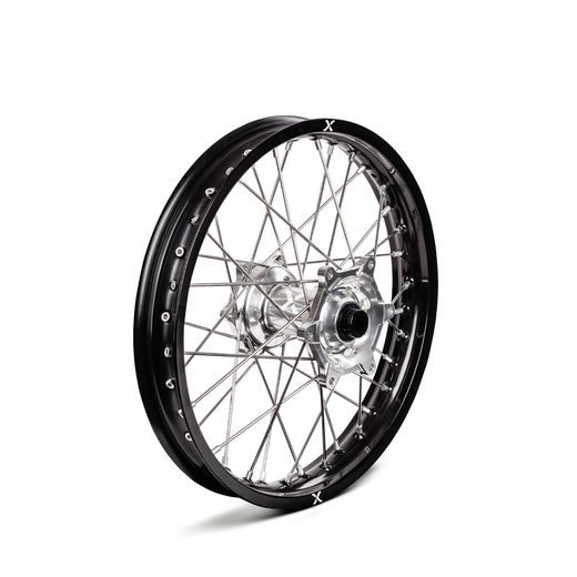 KOMPLETNÉ KOLESO V1 X-GRIP – 19" X 2,15", ČIERNA/STRIEBORNÁ – GASGAS MC 125 (2021 - 2023) A ĎALŠIE MODELY