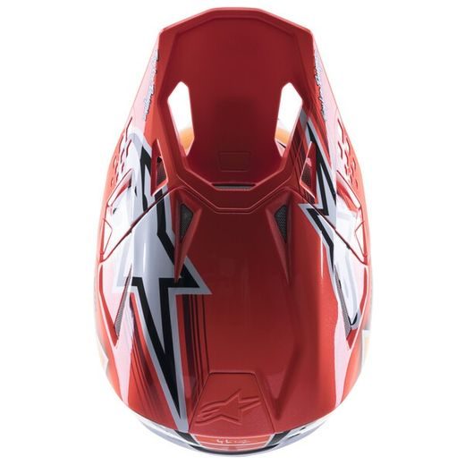 PŘILBA SUPERTECH S-M10 EDICE TROY LEE DESIGNS, ALPINESTARS (ORANŽOVÁ/ŽLUTÁ/FIALOVÁ/BÍLÁ/ČERNÁ) 2023