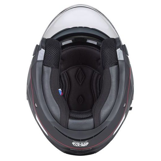 PŘILBA JET TECH ROXOR, CASSIDA (ČERNÁ MATNÁ/BÍLÁ/ČERVENÁ/ŠEDÁ)