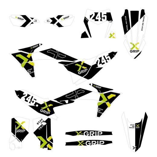 SÚPRAVA POLEPOV MOTOCYKLA X-GRIP – KTM EXC 150 TBI (2024 - 2025) A ĎALŠIE MODELY