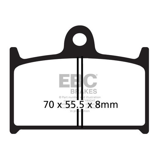 BRZDOVÉ OBLOŽENIE EBC EPFA145HH