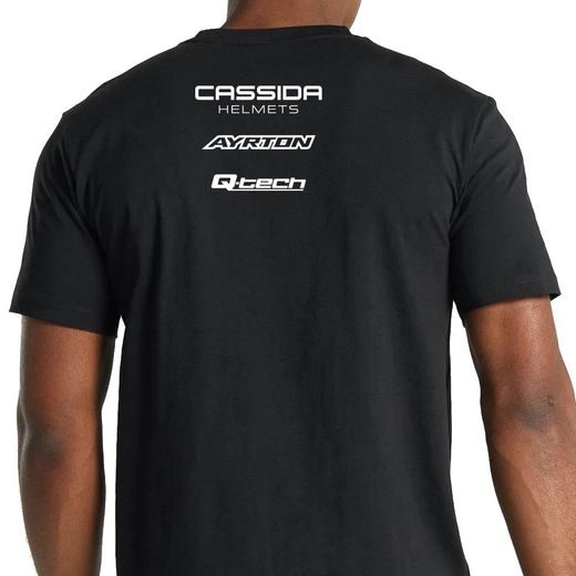 MOTO TRIČKO ČIERNE, CASSIDA + Q-TECH + AYRTON
