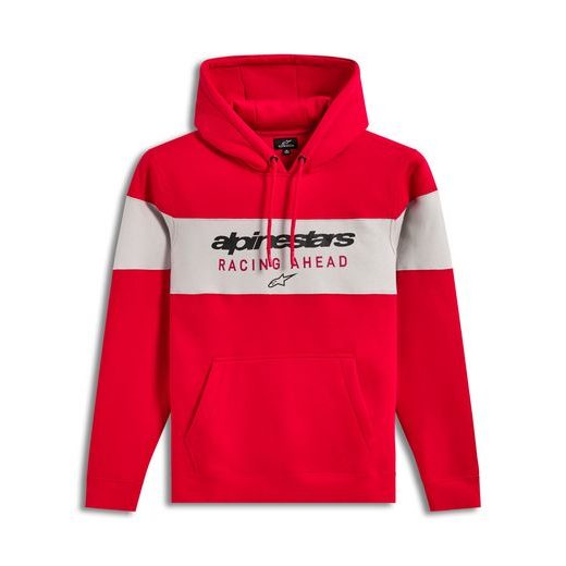 ALPINESTARS CUBIC HOODIE – VOĽNOČASOVÁ MOTO MIKINA (ČERVENÁ/SIVÁ)