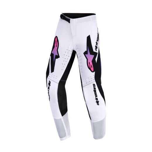 ALPINESTARS SUPERTECH VISTA YOUTH – DETSKÉ MOTOKROSOVÉ NOHAVICE NA MX A ENDURO (BIELA/FIALOVÁ/ČIERNA) 2026