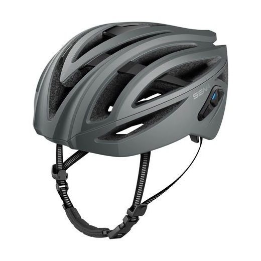 CYKLO PRILBA S HEADSETOM R2, SENA (MATNÁ SIVÁ)