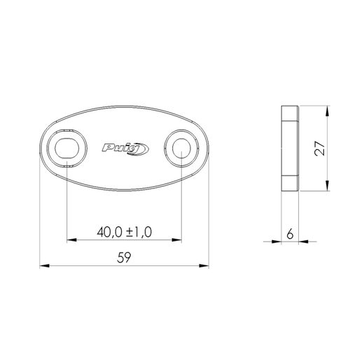 MIRRORS CAPS PUIG 3854N ČIERNA
