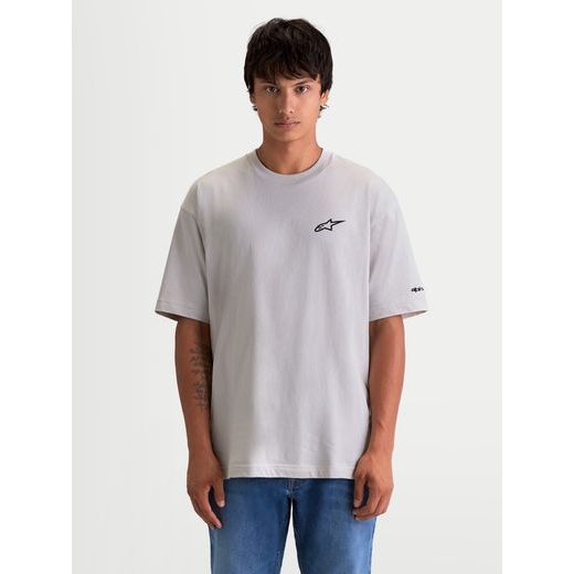 ALPINESTARS MANDATE OVERSIZED CSF – VOĽNOČASOVÉ MOTO TRIČKO (SIVÁ)
