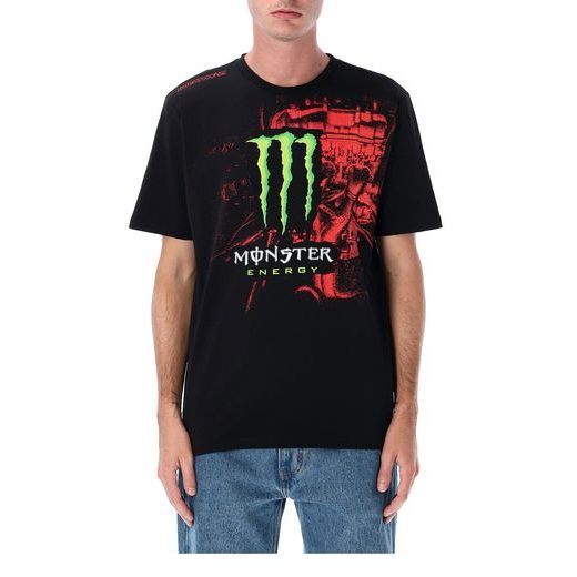TRIČKO DUCATI CORSE - MONSTER ENERGY (ČIERNA, ČERVENÁ)