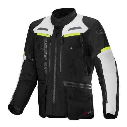 ALPINESTARS BOGOTA PRE DRYSTAR – MOTOCYKLOVÁ BUNDA NA CESTNÚ JAZDU (ČIERNA/SIVÁ/ŽLTÁ FLUO) 2025