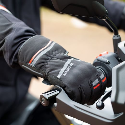 RUKAVICE OTTAWA 2.0, OXFORD (ČERNÉ/ŠEDÉ/ČERVENÉ)