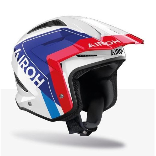 PŘILBA TRR 2 HUNT, AIROH (MODRÁ/ČERVENÁ LESKLÁ) 2025