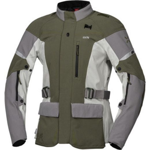 WOMEN'S LAMINATED JACKET IXS VENTURE-STX 1.0 X2-011605 LIGHT GREY-OLIVE DL