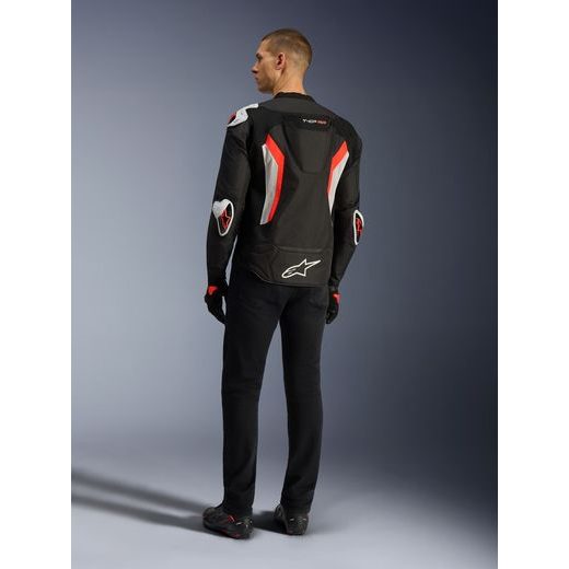 ALPINESTARS T-GP AIR – MOTOCYKLOVÁ BUNDA NA CESTNÚ JAZDU (ČIERNA/ČERVENÁ FLUO) 2026