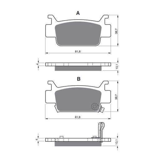 BRZDOVÉ OBLOŽENIE GOLDFREN 240 K5