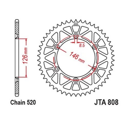 HLINÍKOVÁ REŤAZOVÁ ROZETA JT JTA 808-49GLD 49)T, NT((520 ZLATÁ