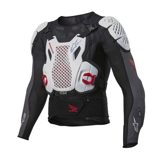 ALPINESTARS BIONIC PLUS 2 HONDA KOLEKCIA – CHRÁNIČ TELA NA MOTORKU (BIELA/MODRÁ/ČERVENÁ/ČIERNA) 2024