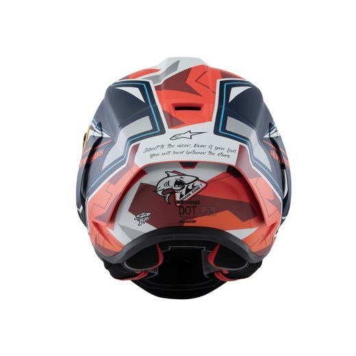 PŘILBA SUPERTECH R10 LIMITOVANÁ EDICE PEDRO ACOSTA, ALPINESTARS (MODRÁ/ČERVENÁ/BÍLÁ MATNÁ) 2025