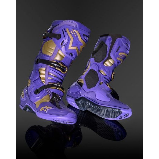 TOPÁNKY TECH 10 LIMITOVANÁ EDÍCIA CHAMP, ALPINESTARS (FIALOVÁ/ZLATÁ) 2024