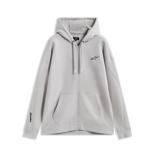 ALPINESTARS ENTITY OVERSIZED HOODIE – VOĽNOČASOVÁ MOTO MIKINA (SIVÁ)