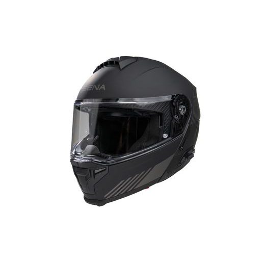 MESH PRILBA S HEADSETOM SPECTER, SENA (MATNÁ ČIERNA)