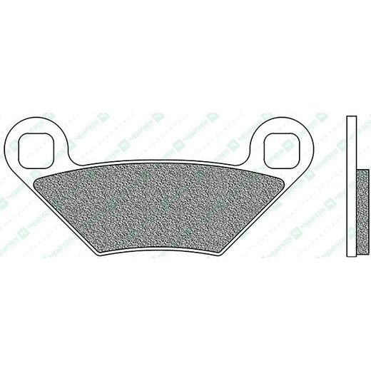 BRZDOVÉ DOŠTIČKY, NEWFREN (ZMES OFF ROAD ATV SINTERED) 2 KS V BALENÍ