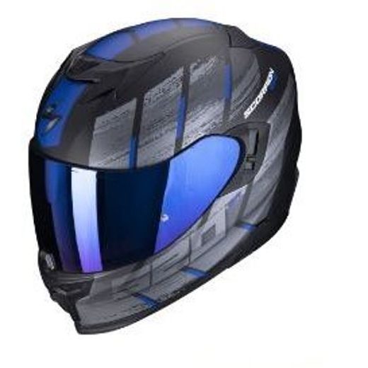 SCORPION PRILBA NA MOTOCYKEL EXO-520 EVO AIR MAHA, MATNÁ ČIERNA/MODRÁ