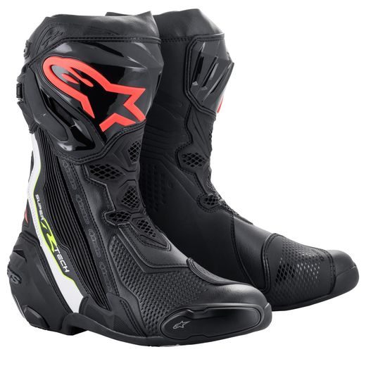 BOTY SUPERTECH R 2023, ALPINESTARS (ČERNÁ/BÍLÁ/ČERVENÁ FLUO/ŽLUTÁ FLUO)