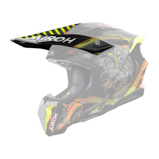 KŠILT PRO PŘILBU TWIST 3, AIROH (TOXIC - LESKLÝ)