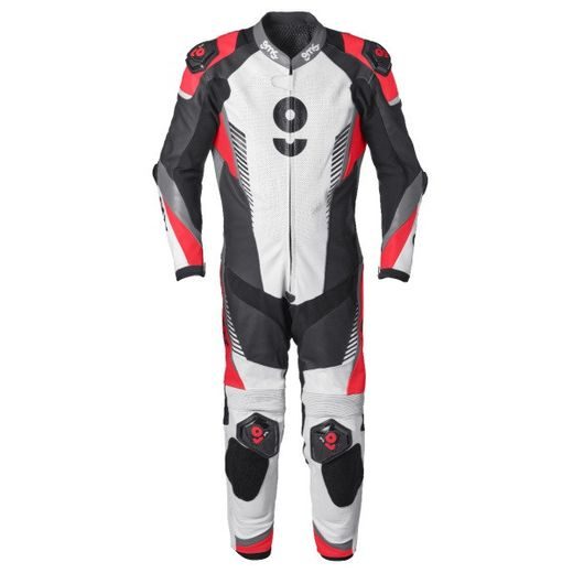 1 PIECE LEATHER SUIT GMS GRC-1 ZG71000 ČIERNO-BIELO-ČERVENÁ 50H