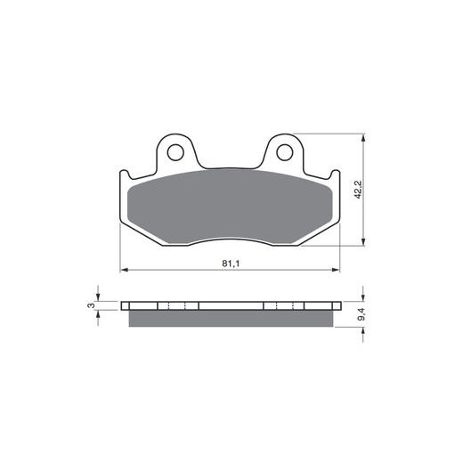 BRZDOVÉ OBLOŽENIE GOLDFREN 188 S3