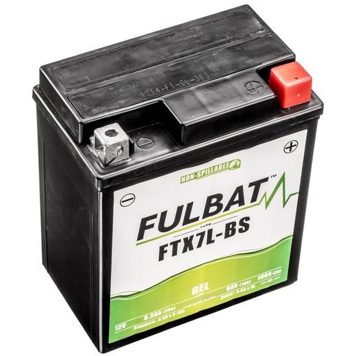 BATÉRIA 12 V, FTX7L-BS GÉL, 12V, 6AH, 100A, BEZÚDRŽBOVÁ GÉL TECHNOLÓGIE 113X70X130 FULBAT (AKTIVOVANÁ VO VÝROBE)