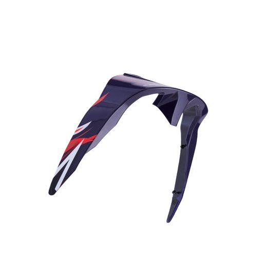 ALPINESTARS AERODYNAMICKÝ SPOJLER PRE PRILBY SUPERTECH R10 FLYTE ŠTANDARDNÝ PROFIL – NÁHRADNÝ DIEL NA MOTOCYKLOVÚ PRILBU (MODRÁ/ČERVENÁ/BIELA MATNÁ)