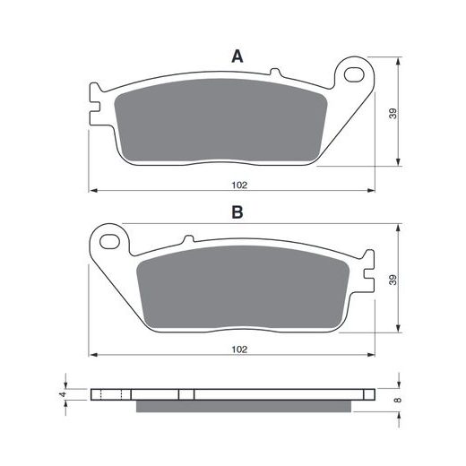 BRZDOVÉ OBLOŽENIE GOLDFREN 022 GP6