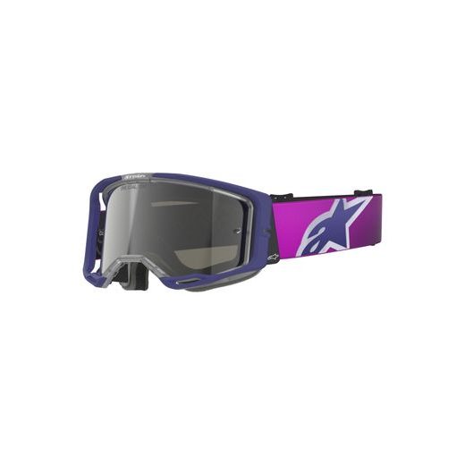 ALPINESTARS VISION 8 CORP – MOTOKROSOVÉ OKULIARE NA MX A ENDURO (FIALOVÁ/ČÍRA, ZRKADLOVÉ STRIEBORNÉ PLEXI) 2026