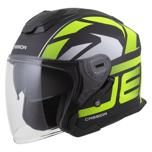 PRILBA JET TECH 2.0 ROTO, CASSIDA (ČIERNA MATNÁ/ŽLUTÁ FLUO/BÍLÁ) 2025