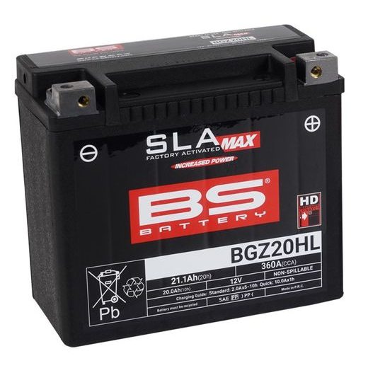 V TOVÁRNI AKTIVOVANÝ AKUMULÁTOR BS-BATTERY BGZ20HL SLA MAX AKTIVOVANÁ BATÉRIA