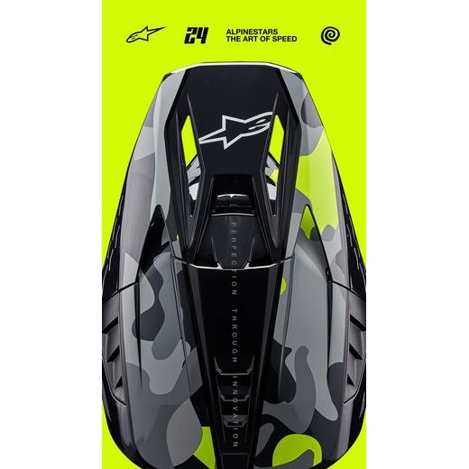 PŘILBA S-M5 ROVER 2, ALPINESTARS (TMAVĚ ŠEDÁ/ŽLUTÁ FLUO) 2024