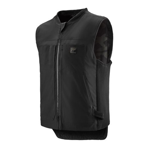 ALPINESTARS AIRBAGOVÁ VESTA TECH-AIR®3 CANVAS SYSTÉM – AIRBAGOVÝ SYSTÉM NA MOTORKU (ČIERNA) 2025