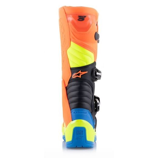 TOPÁNKY TECH 5, ALPINESTARS (ORANŽOVÁ FLUO/ŽLUTÁ FLUO/MODRÁ/ČERNÁ) 2023