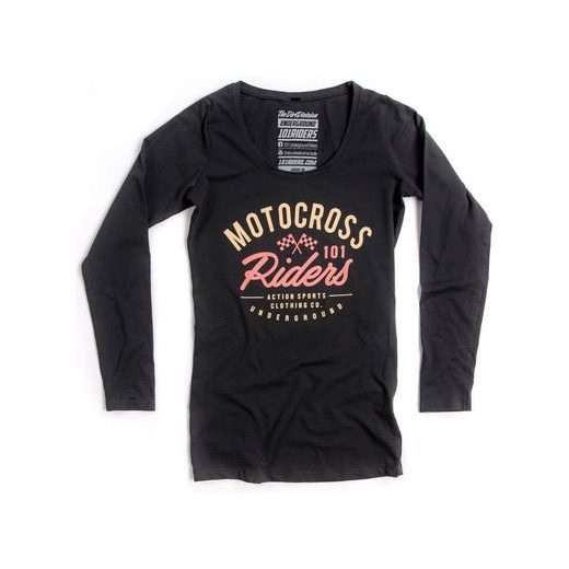 TRIKO RACING LONG, 101 RIDERS DÁMSKE (ČIERNA)